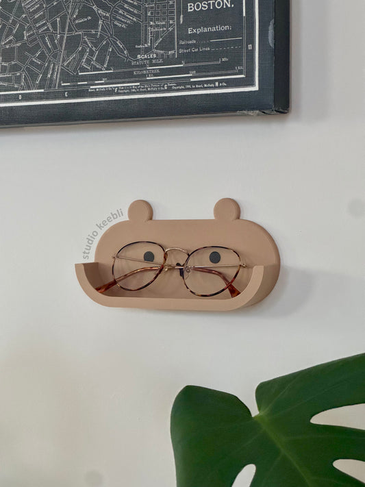Bear-Shaped Glasses Holder (Adhesive Strips Included!)